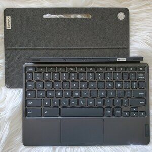 Lenovo Chromebook Duet 3 Gray Detachable Magnetic Keyboard/Back Case Cover